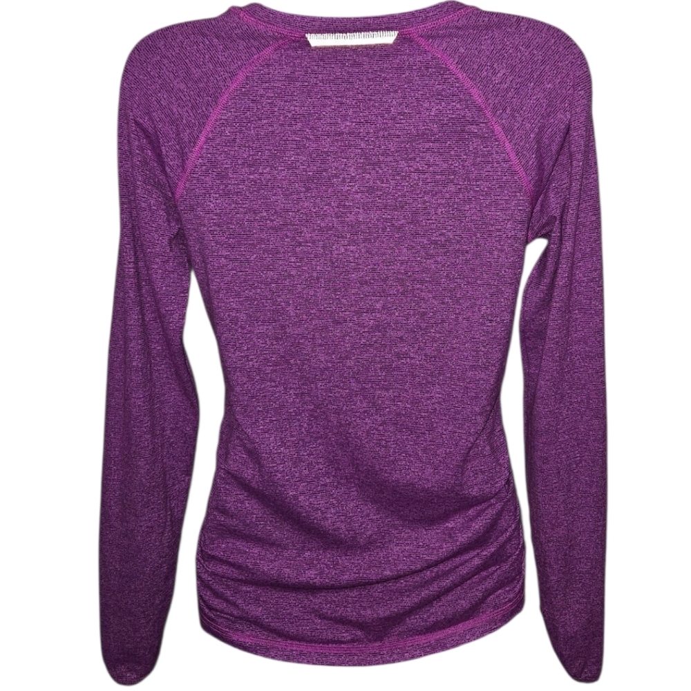 Lucy Athletic Elastic Ruched Side Long Sleeve Top — image 2 of 2
